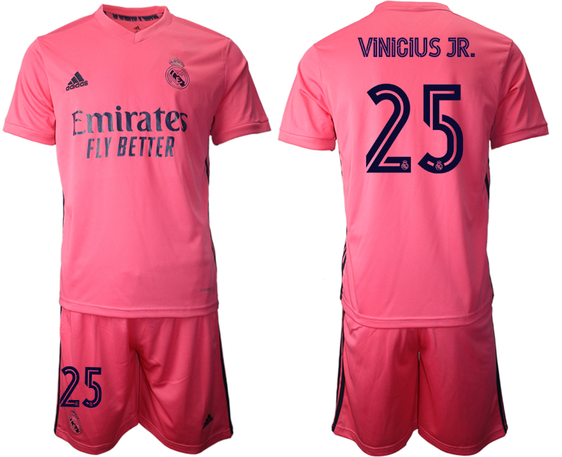 Men 2020-2021 club Real Madrid away #25 pink Soccer Jerseys